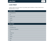 Tablet Screenshot of coderstart.com